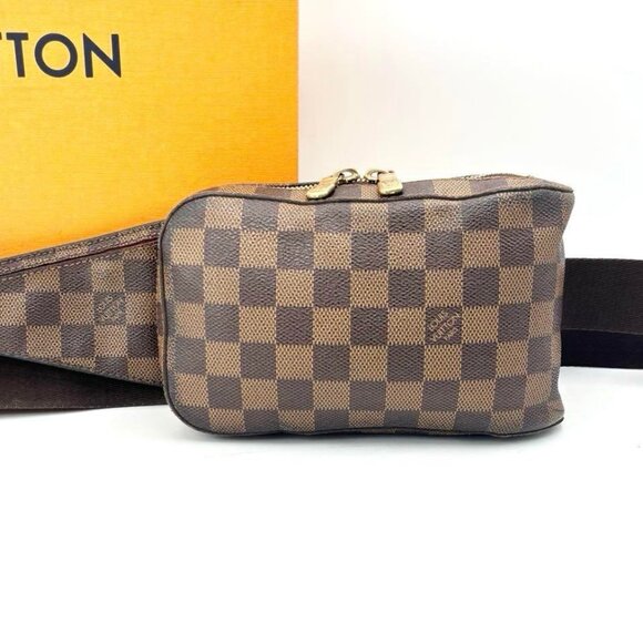 Louis Vuitton Crossbody Bag Geronimos Sling Bag Bum Bag Damier Ebene Purse - Picture 4 of 16